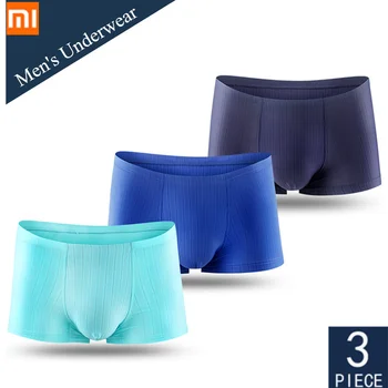 3pcs Xiaomi Ice Silk Men's Underwear Breathable Thin Sexy Men Panties Translucent Male Boxer Shorts Graphene Man Underpants New 
3pcs Xiaomi Ice Silk Men's Underwear Breathable Thin Sexy Men Panties Translucent Male Boxer Shorts Graphene Man Underpants New