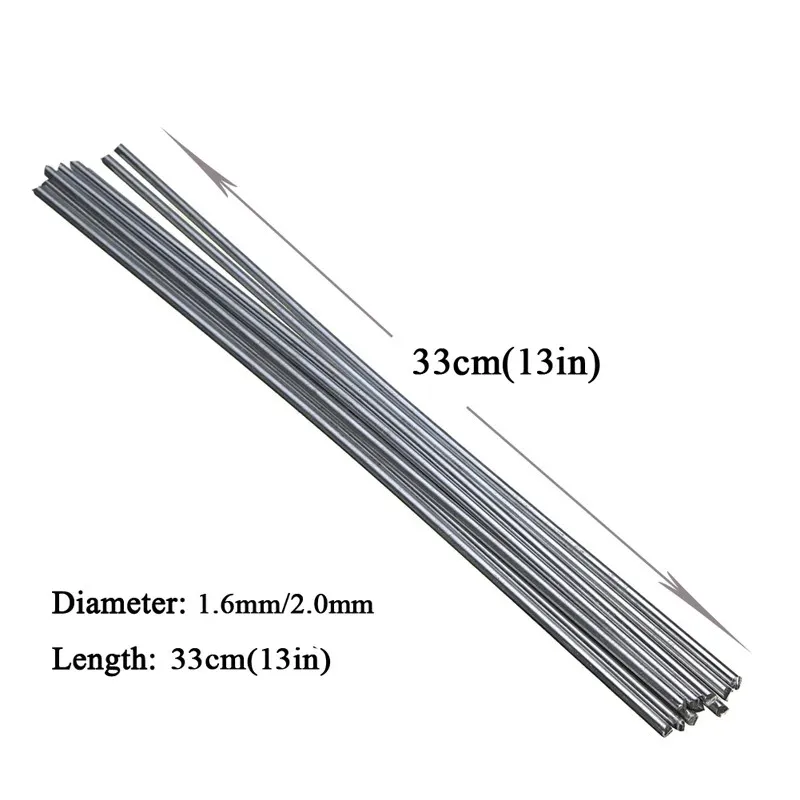 20pcs Universal Welding Rods Copper Aluminum Iron Fux Cored Fux-Cored Electrode Easy Melt Melting Point 380℃ Soldering Supplies
20pcs Universal Welding Rods Copper Aluminum Iron Fux Cored Fux-Cored Electrode Easy Melt Melting Point 380℃ Soldering Supplies
