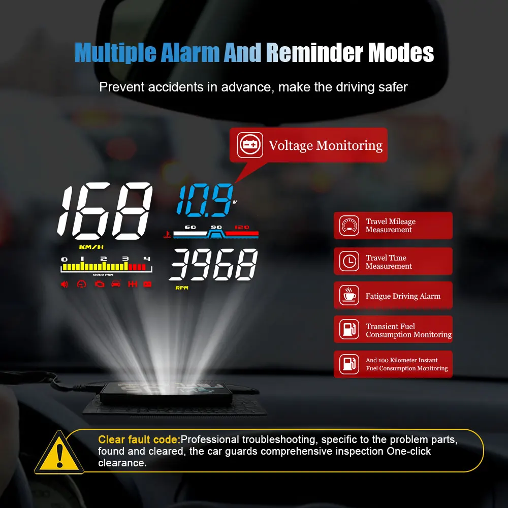 Head Up Display D5000 HUD Display Car HUD D5000 OBD OBD2 Projector Digital Speedometer Head Up Display Car Speed Security Alarm
Head Up Display D5000 HUD Display Car HUD D5000 OBD OBD2 Projector Digital Speedometer Head Up Display Car Speed Security Alarm