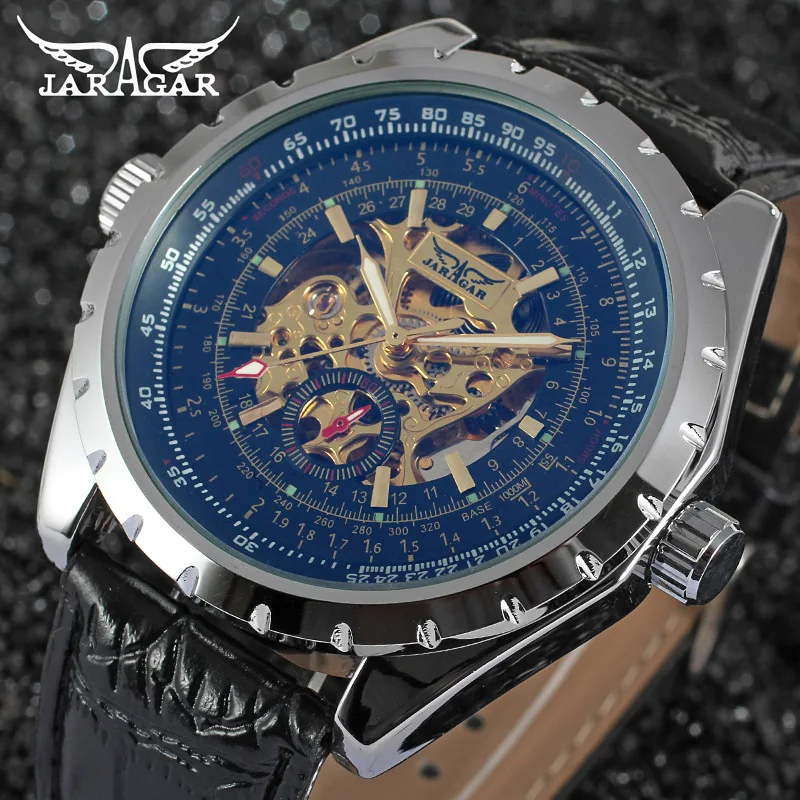 Jaragar Europe And America Men Business Casual Blue Glass Hollow out Large Dial Fully Automatic Mechanical Wrist Watch
Jaragar Europe And America Men Business Casual Blue Glass Hollow out Large Dial Fully Automatic Mechanical Wrist Watch