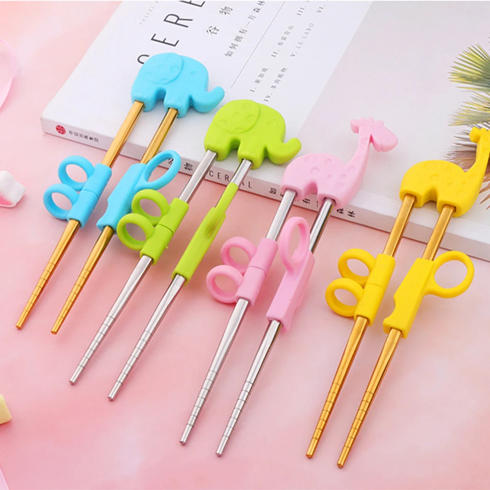 1Pairs Chopsticks Infant Kids Baby Without Holder Steel Cartoon Reusable Learning Training Helper Chopsticks Home Baby Products
1Pairs Chopsticks Infant Kids Baby Without Holder Steel Cartoon Reusable Learning Training Helper Chopsticks Home Baby Products