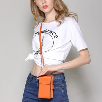 Mobile Phone Messenger Bag Shoulder Ladies Multi-Function Portable Wallet Card Package Orange
Mobile Phone Messenger Bag Shoulder Ladies Multi-Function Portable Wallet Card Package Orange