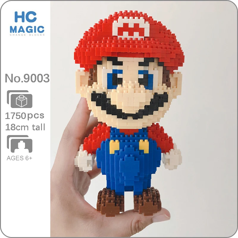 HC 9003 Video Super Game Mario Red Hero 3D Model 1750pcs DIY Mini Diamond Blocks Bricks Building Toy for Children Boy Gifts
HC 9003 Video Super Game Mario Red Hero 3D Model 1750pcs DIY Mini Diamond Blocks Bricks Building Toy for Children Boy Gifts