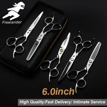 6.0inch hairdressing set Pet scissors Japan 440C Sharp Quick-cut hair scissors with advanced screws Adjustable
6.0inch hairdressing set Pet scissors Japan 440C Sharp Quick-cut hair scissors with advanced screws Adjustable