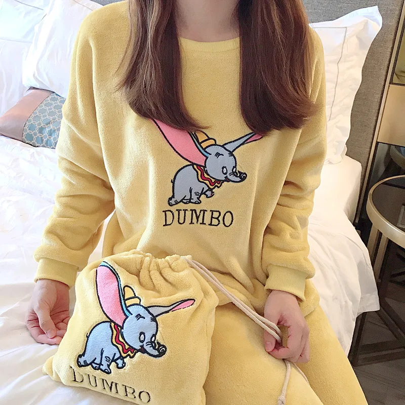 Coral Velvet Pajamas Women's Autumn & Winter New Style Online Celebrity Hot Selling Dumbo Flannel Homewear Set Send Storage Bag
Coral Velvet Pajamas Women's Autumn & Winter New Style Online Celebrity Hot Selling Dumbo Flannel Homewear Set Send Storage Bag