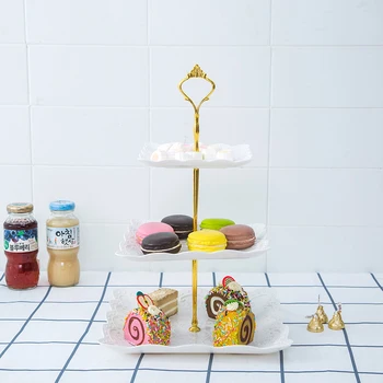 Fruit Plate Three-layer Snack Rack Cake Rack Multi-layer Pastry Plate Creative Fruit Plate Candy Tray Shelf European Style
Fruit Plate Three-layer Snack Rack Cake Rack Multi-layer Pastry Plate Creative Fruit Plate Candy Tray Shelf European Style