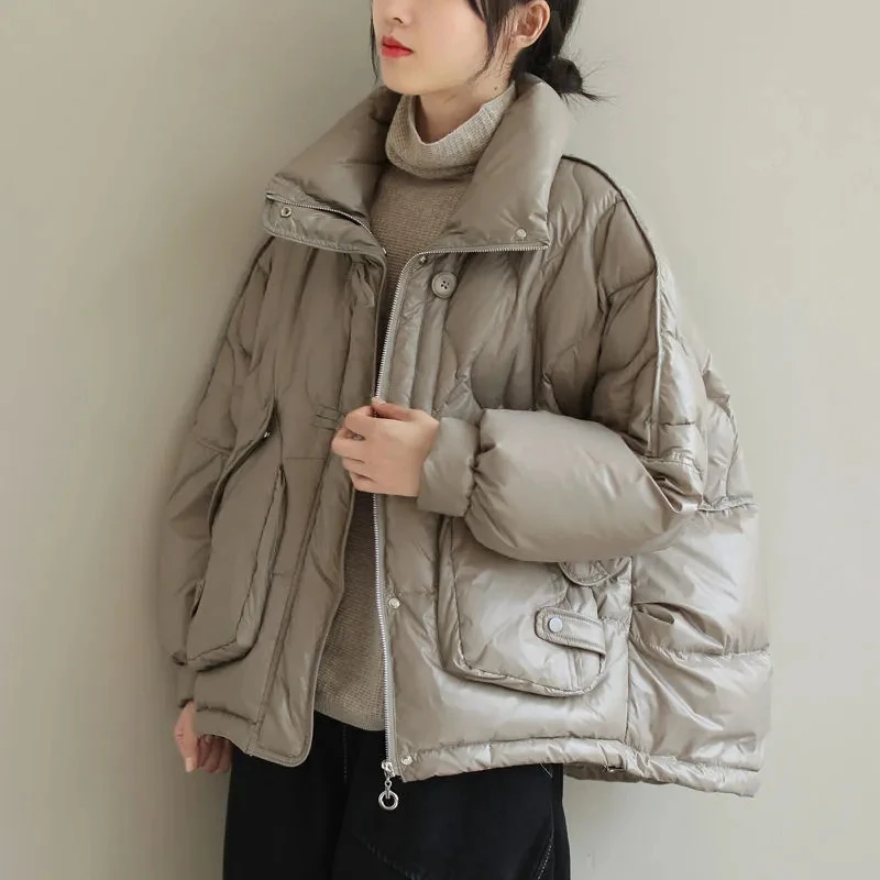2021 Korean Winter Down Coat Women Short White Duck Down Parka Jacket Oversize Warm Down Jacket Coats Women Puffer Jacket Parkas
2021 Korean Winter Down Coat Women Short White Duck Down Parka Jacket Oversize Warm Down Jacket Coats Women Puffer Jacket Parkas