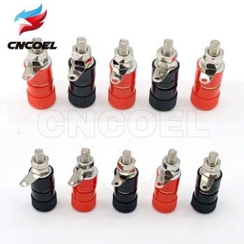 10pcs 4mm Banana Socket Nickel Plated Binding Post Nut Banana Plug Jack Connector Red + Black
10pcs 4mm Banana Socket Nickel Plated Binding Post Nut Banana Plug Jack Connector Red + Black