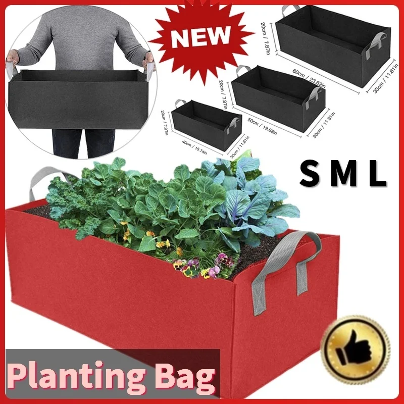 S/M/L Rectangular Vegetable Grow Bags Garden Nursery Planting Groot Flower Pot Anti-Corrosion Felt Non-Woven Planters Bag
S/M/L Rectangular Vegetable Grow Bags Garden Nursery Planting Groot Flower Pot Anti-Corrosion Felt Non-Woven Planters Bag