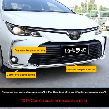 2019 Corolla modification Car front stainless steel trim protection strip
2019 Corolla modification Car front stainless steel trim protection strip