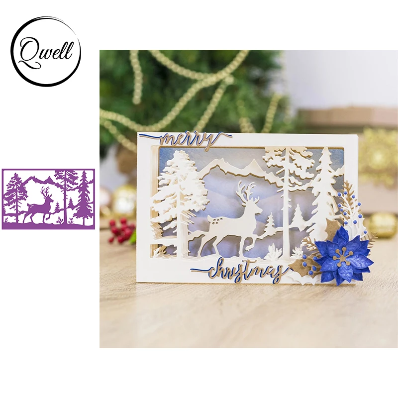 Qwell Christmas Tree Elf Mountain Scenery Cutting Dies Stencil for Crafts Paper Cards Diy Scrapbooking Making Template 2020
Qwell Christmas Tree Elf Mountain Scenery Cutting Dies Stencil for Crafts Paper Cards Diy Scrapbooking Making Template 2020
