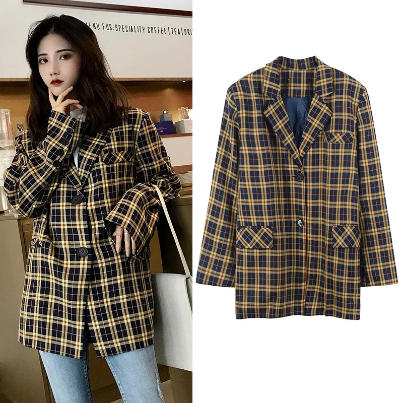 2018 Autumn And Winter Fashion New Products Korean-style CHIC Retro Contrast Color Pattern Tops Versatile Casual Suit Jacket
2018 Autumn And Winter Fashion New Products Korean-style CHIC Retro Contrast Color Pattern Tops Versatile Casual Suit Jacket