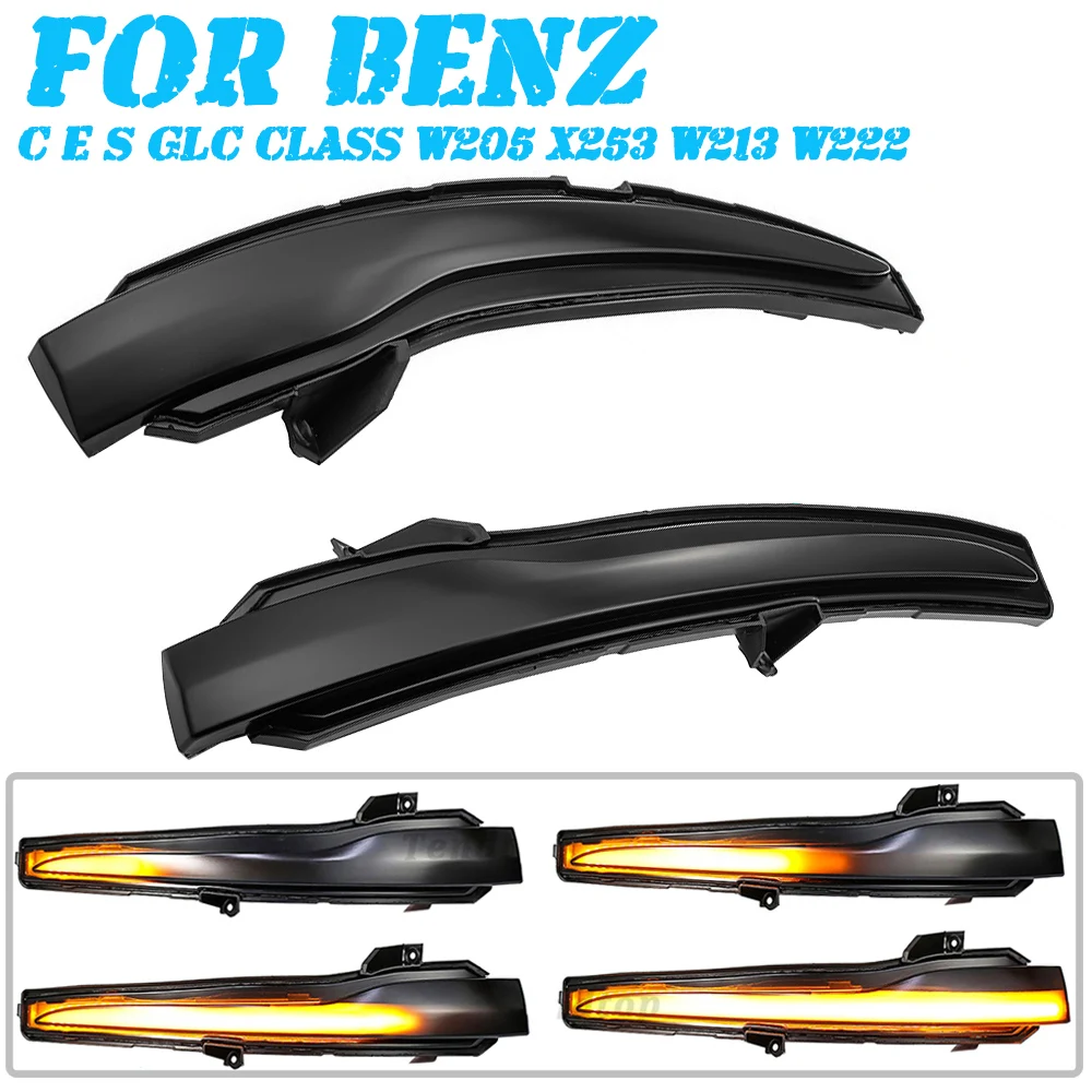 For Benz C E S GLC Class W205 X253 W213 W222 2x Dynamic LED Turn Signal Light Side Mirror Indicator Blinke
For Benz C E S GLC Class W205 X253 W213 W222 2x Dynamic LED Turn Signal Light Side Mirror Indicator Blinke