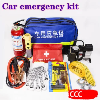 Automobile emergency kit annual inspection fire extinguisher kit road rescue emergency kit combination of automobile tire
Automobile emergency kit annual inspection fire extinguisher kit road rescue emergency kit combination of automobile tire