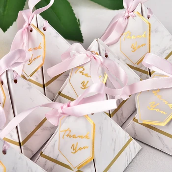 New Triangular Pyramid Marble Candy Box Wedding Favors and Gifts Boxes Chocolate Box Bomboniera Giveaways Boxes Party Supplies
New Triangular Pyramid Marble Candy Box Wedding Favors and Gifts Boxes Chocolate Box Bomboniera Giveaways Boxes Party Supplies