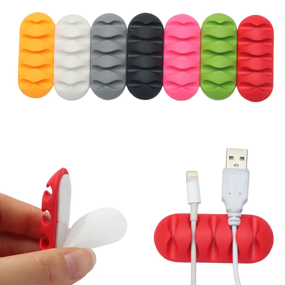 Cable Winder Cord Organizer Earphone Holder Charger Wire Fixing Device Desktop Phone Cables Silicone Tie Fixer Wire Management
Cable Winder Cord Organizer Earphone Holder Charger Wire Fixing Device Desktop Phone Cables Silicone Tie Fixer Wire Management