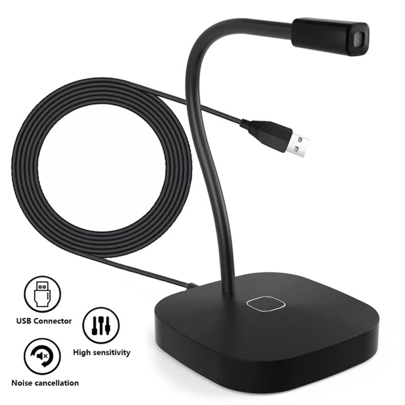 2020 USB Desktop Microphone for PC and Mac with Mute Button Compatible with Any Computer Professional Desktop Microphone
2020 USB Desktop Microphone for PC and Mac with Mute Button Compatible with Any Computer Professional Desktop Microphone