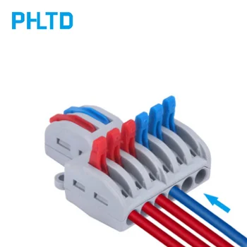New type wire connector 2 in 6 out fast multi-pin plug-in electrical connector universal compact wire connector terminal block
New type wire connector 2 in 6 out fast multi-pin plug-in electrical connector universal compact wire connector terminal block
