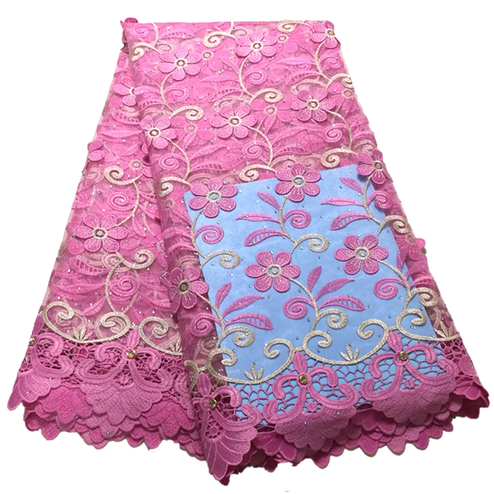 Pink African french lace fabric high quality lace tulle Nigerian lace fabric white stones embroidered mesh fabric for wedding
Pink African french lace fabric high quality lace tulle Nigerian lace fabric white stones embroidered mesh fabric for wedding