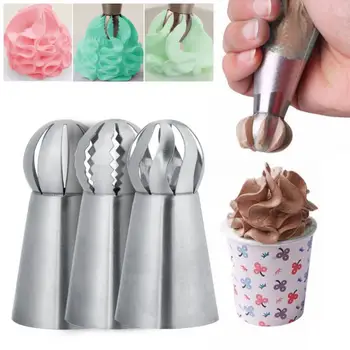 3pcs/lot Pastry Nozzles Set Kit for Cream Stainless Steel DIY Cake Decorating Tools Baking Cake Decorating Confectionery Tools
3pcs/lot Pastry Nozzles Set Kit for Cream Stainless Steel DIY Cake Decorating Tools Baking Cake Decorating Confectionery Tools