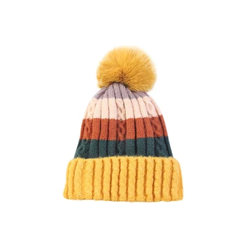 Winter Hat Newborn Cute Winter Warm Kids Baby Ball Printed Lovely Hats Patchwork Knitted Wool Hemming Caps
Winter Hat Newborn Cute Winter Warm Kids Baby Ball Printed Lovely Hats Patchwork Knitted Wool Hemming Caps