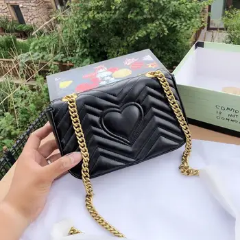 Luxury Design Famous Brand Women Bag High Quality Chain Handbag Heart-shaped Shoulder Bags
Luxury Design Famous Brand Women Bag High Quality Chain Handbag Heart-shaped Shoulder Bags