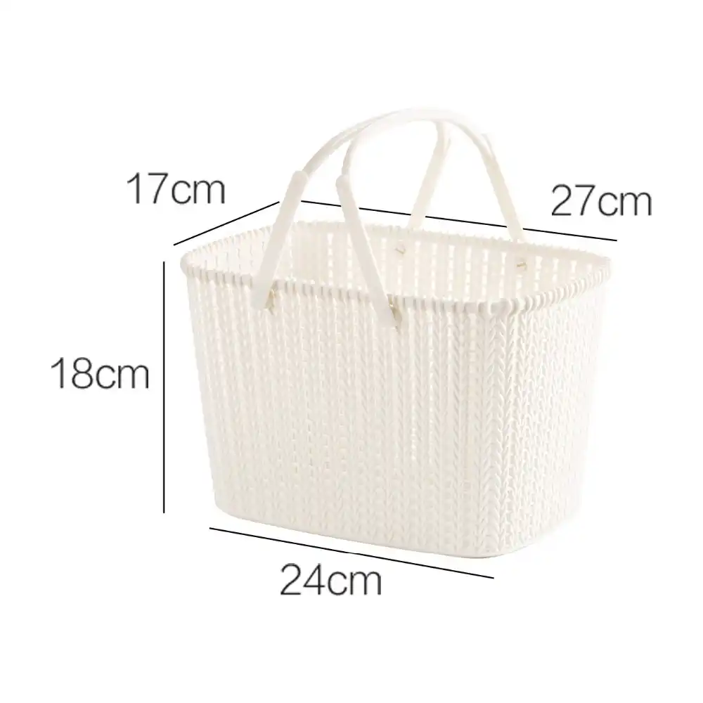soap storage basket with handle makeup organizer sundries box