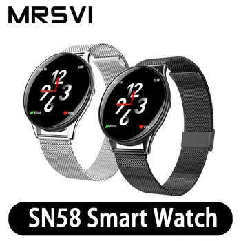 MRSVI SN58 Metal Strap Smart Watch IP68 Waterproof Heart Rate Untra-Slim Tempered Glass Screen Bluetooth 4.0 Smartwatch
MRSVI SN58 Metal Strap Smart Watch IP68 Waterproof Heart Rate Untra-Slim Tempered Glass Screen Bluetooth 4.0 Smartwatch