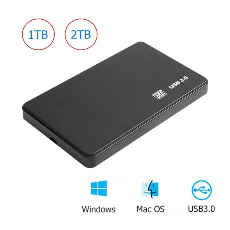 Portable 2.5 " HDD External Hard Drive 1TB/2TB SATA to USB 3.0 Mobile Desktop Laptop External Storage Device For Desktop PC
Portable 2.5 " HDD External Hard Drive 1TB/2TB SATA to USB 3.0 Mobile Desktop Laptop External Storage Device For Desktop PC