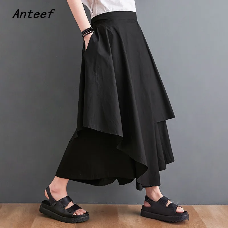 Anteef black cotton vintage high waist summer casual loose long for woman skirts womens 2023 pant skirt clothing
Anteef black cotton vintage high waist summer casual loose long for woman skirts womens 2023 pant skirt clothing