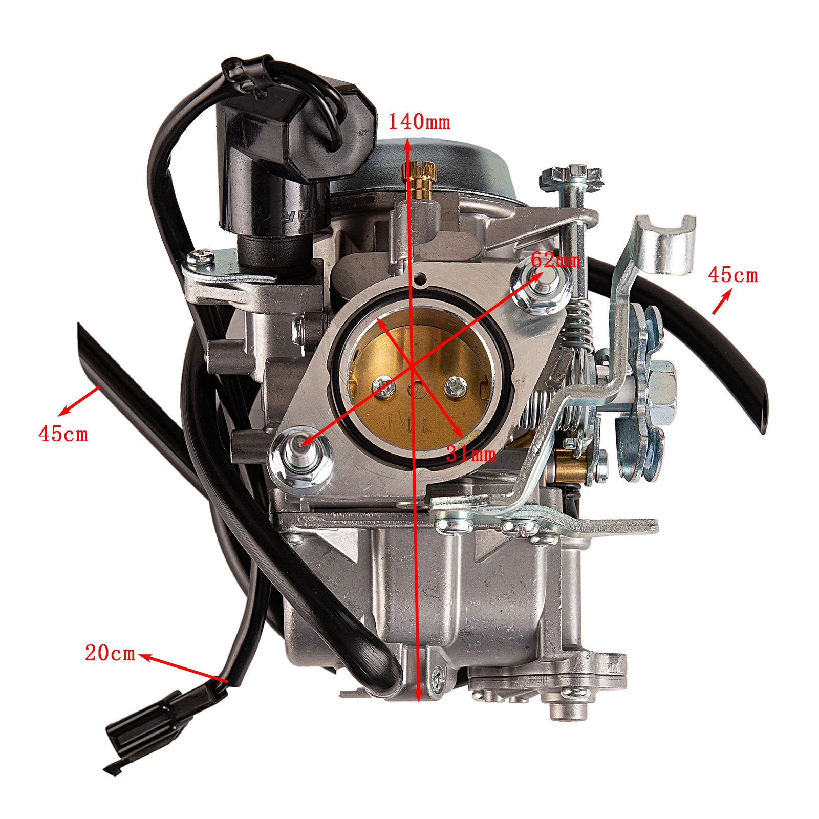 30mm Carburetor PD30J For 250cc Water Cooling Scooter ATV QUAD 172MM CF250 CH250 CN250 HELIX Qlink Commuter 250 Roketa MC54-250B
30mm Carburetor PD30J For 250cc Water Cooling Scooter ATV QUAD 172MM CF250 CH250 CN250 HELIX Qlink Commuter 250 Roketa MC54-250B