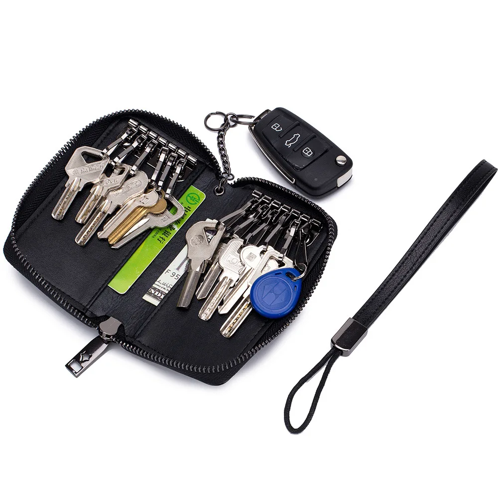 Key Carrying Large-Volume Multi-functional Men Genuine Leather Practical New Zipper Women's Key Bag Simple Cowhide
Key Carrying Large-Volume Multi-functional Men Genuine Leather Practical New Zipper Women's Key Bag Simple Cowhide