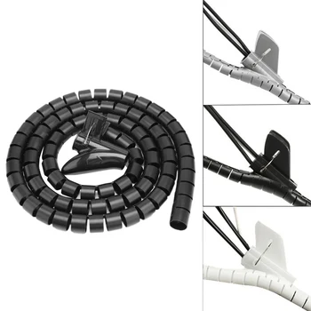 1 Pcs 1.5/2m Flexible Spiral Cable Organizer Storage Pipe Cord Protector Management Cable Winder Desk Tidy Cable Accessories
1 Pcs 1.5/2m Flexible Spiral Cable Organizer Storage Pipe Cord Protector Management Cable Winder Desk Tidy Cable Accessories