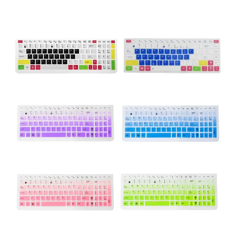 Gradient/Colorful Keyboard Cover Keypad Film Skin Protector Notebook Silicone Protection for Asus K50 Laptop Accessory
Gradient/Colorful Keyboard Cover Keypad Film Skin Protector Notebook Silicone Protection for Asus K50 Laptop Accessory
