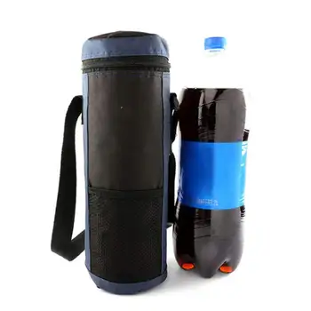 

Prettyia 2Pcs 2L Waterproof Insulated Cooler Oxford Carry Bag for Water Drink Bottle Lunch dark blue