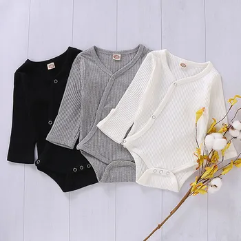 New Born Baby Clothes Infant Baby Boys Girls Long Sleeve Solid V-Neck Romper Clothes Roupas Kids Winter Comfort Clothing 6M-24M
New Born Baby Clothes Infant Baby Boys Girls Long Sleeve Solid V-Neck Romper Clothes Roupas Kids Winter Comfort Clothing 6M-24M