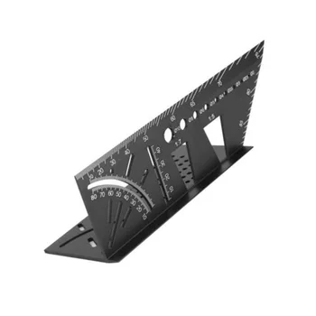 45/90 Degree Angle T-type Ruler Aluminum Alloy Woodworking Scriber Gauge Marking Tool Measurement And Analysis Instruments
45/90 Degree Angle T-type Ruler Aluminum Alloy Woodworking Scriber Gauge Marking Tool Measurement And Analysis Instruments