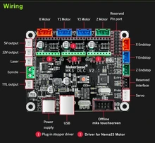 3 aixs cnc controller MKS DLC V2.1 breakout board cnc shield v3 card arduino UNO R3 grbl control plate laser engraver components
3 aixs cnc controller MKS DLC V2.1 breakout board cnc shield v3 card arduino UNO R3 grbl control plate laser engraver components