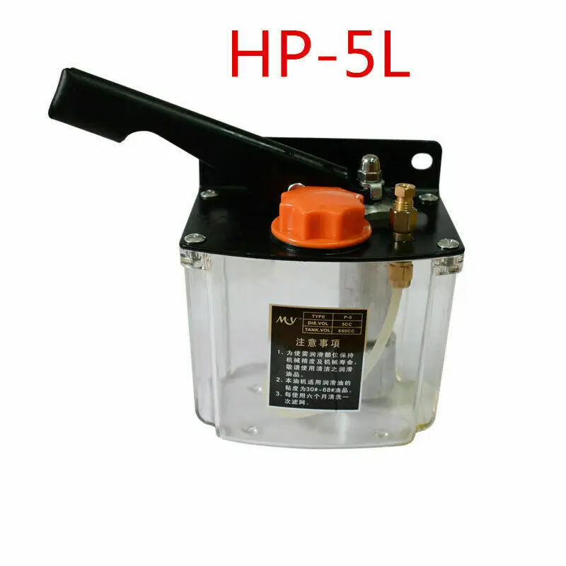 HP-5L Mannul Milling Oil Pump CNC Lathe Lubrication Hydraulic 4mm Outer 600cc CNC Milling Machine Lathe machine Workbench
HP-5L Mannul Milling Oil Pump CNC Lathe Lubrication Hydraulic 4mm Outer 600cc CNC Milling Machine Lathe machine Workbench