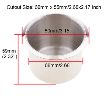 4Pcs Stainless Steel Poker Table Cup Holder for Marine/ Boat/ Caravan/ Car - Smooth Surface, Easy To Clean Up - 68x55mm
4Pcs Stainless Steel Poker Table Cup Holder for Marine/ Boat/ Caravan/ Car - Smooth Surface, Easy To Clean Up - 68x55mm
