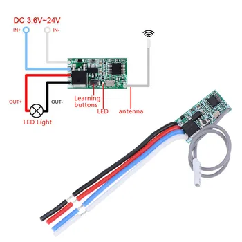 433 Mhz 1CH RF Relay Receiver Universal Wireless Remote Control Switch Micro Module LED Light Controller DC 3.6V-24V DIY
433 Mhz 1CH RF Relay Receiver Universal Wireless Remote Control Switch Micro Module LED Light Controller DC 3.6V-24V DIY