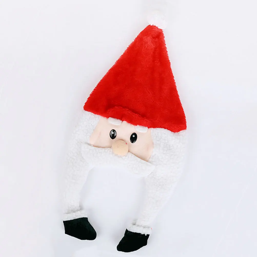 long plush christmas hat funny santa claus cap headdress party