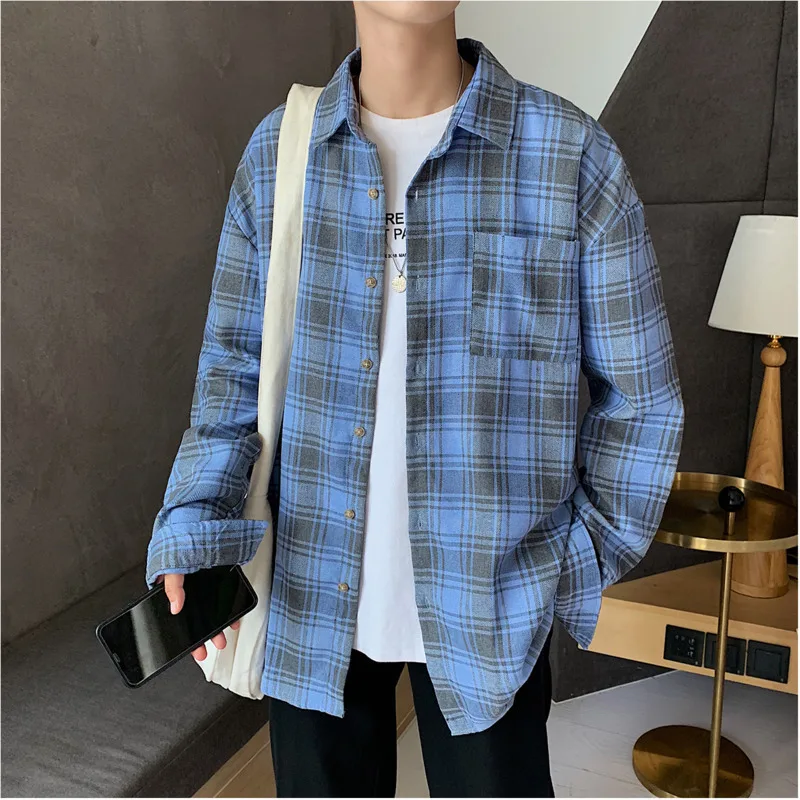 2019 Autumn And Winter Men's New Casual Contrast Color Plaid Pocket Decoration Single-breasted Shirt Loose Temperament Cotton
2019 Autumn And Winter Men's New Casual Contrast Color Plaid Pocket Decoration Single-breasted Shirt Loose Temperament Cotton