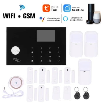 Wifi GSM Alarm System Intercom Remote Control Autodial TFT Display 433MHz Detectors Tuya APP Control for Alexa Voice Control
Wifi GSM Alarm System Intercom Remote Control Autodial TFT Display 433MHz Detectors Tuya APP Control for Alexa Voice Control