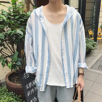 Summer Men's Thin Linen Blends Long Sleeve Hooded Coat Sunscreen Sun Protection Clothing Loose Jacket Outside Blue Yellow B27
Summer Men's Thin Linen Blends Long Sleeve Hooded Coat Sunscreen Sun Protection Clothing Loose Jacket Outside Blue Yellow B27