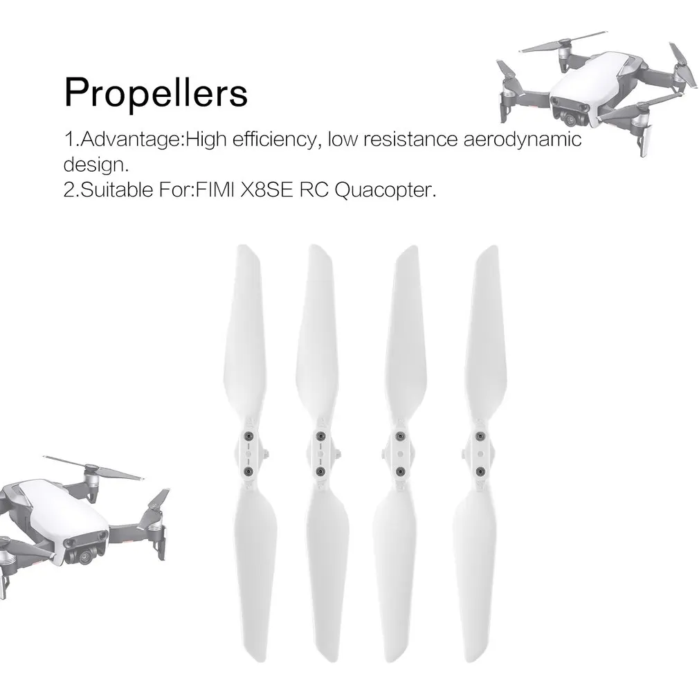2 Pairs Propellers CW CCW Replacement Props Quick-Release Paddle Propeller Suitable For FIMI X8SE RC Quacopter
2 Pairs Propellers CW CCW Replacement Props Quick-Release Paddle Propeller Suitable For FIMI X8SE RC Quacopter