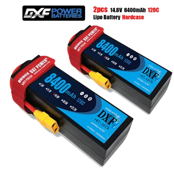 2PCS DXF Lipo Battery 4S 2S 14.8V 8400mAh 7.4V 8000mah 110C 120C HardCase for RC HPI HSP 1/8 1/10 Buggy Car Truck
2PCS DXF Lipo Battery 4S 2S 14.8V 8400mAh 7.4V 8000mah 110C 120C HardCase for RC HPI HSP 1/8 1/10 Buggy Car Truck