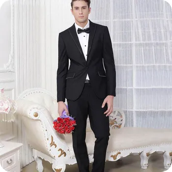Trajes Para Hombre Groom Tuxedo Man Suits for Wedding Costume Homme Mariage 2Piece(Coat+Pants)Slim Fit Terno Masculino 
Trajes Para Hombre Groom Tuxedo Man Suits for Wedding Costume Homme Mariage 2Piece(Coat+Pants)Slim Fit Terno Masculino