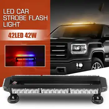 42W 42LED 7 Flash Modes Car Strobe Flash Light LED Warning Strobe Light for All 12V or 24V Vehicles and Outdoor Warning Lights
42W 42LED 7 Flash Modes Car Strobe Flash Light LED Warning Strobe Light for All 12V or 24V Vehicles and Outdoor Warning Lights
