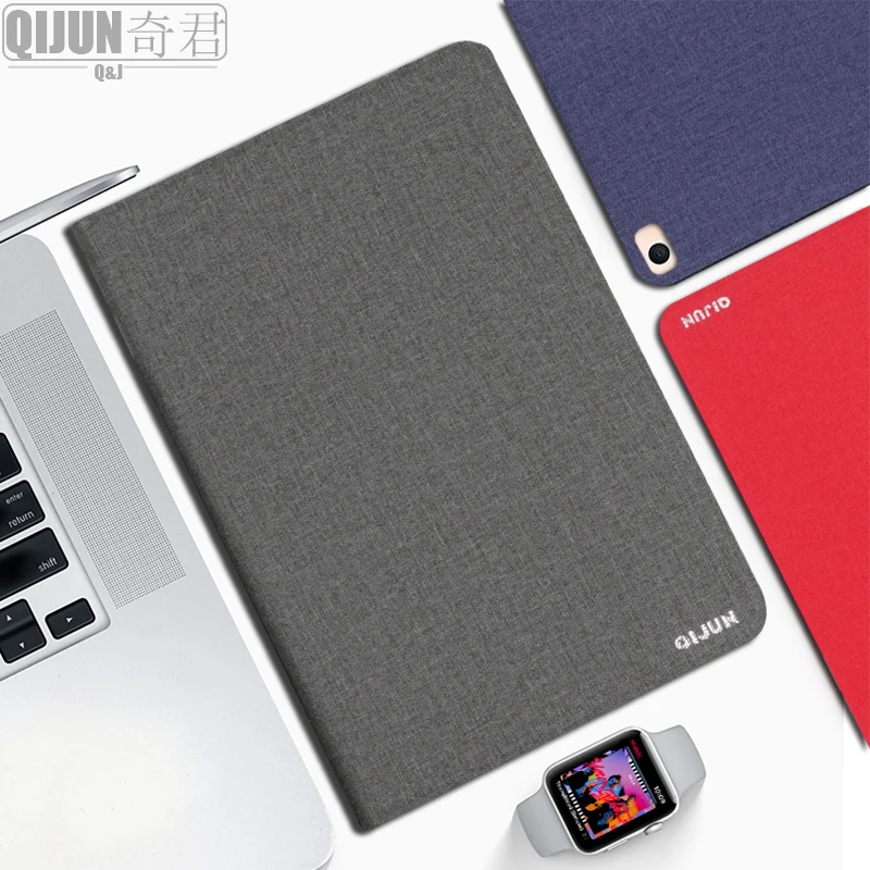 Чехол для Apple ipad mini 1 2 3 4 5 7 9 дюйма тонкий откидной однотонный чехол QIJUN Мягкий